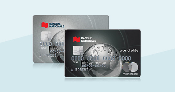 Cartes de crédit voyage World Elite et World Mastercard