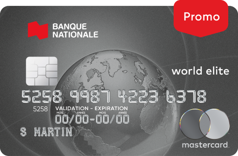 Photo de la carte de crédit Mastercard World Elite